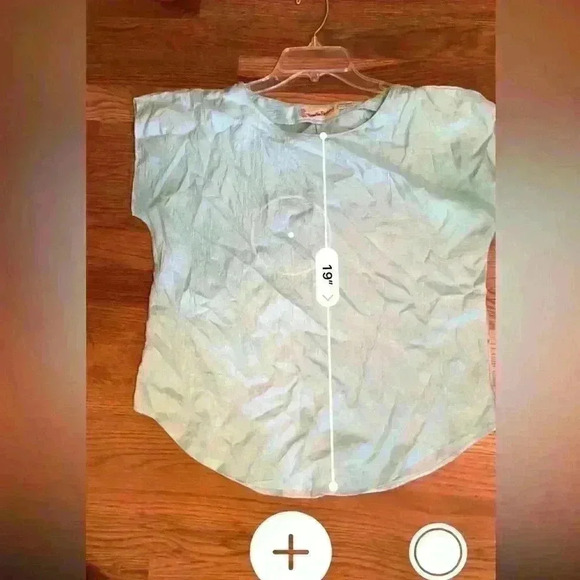 Vintage Diane Von Furstenberg Mint Blue Crinkle Dolman Sleeve Top Small - Picture 6 of 6